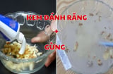 Bóp kem đánh răng vào gừng: Mẹo hay giải quyết vấn đề nhà nào cũng gặp phải, không biết quá phí