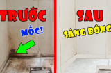 Cách tẩy vết ố vàng trên tường nhà tắm, nhà vệ sinh đơn giản, sạch bong kin kít