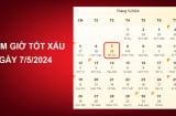 Xem giờ tốt xấu ngày 7/5/2024 chuẩn nhất, xem lịch âm ngày 7/5/2024