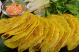 Bí quyết pha bột bánh xèo vàng ươm, giòn rụm, để lâu không ỉu