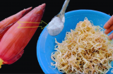 Thái hoa chuối xong ngâm ngay vào loại nước này đảm bảo trắng tinh, để lâu không thâm