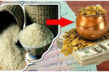 Canh ba âm thầm đặt 3 thứ này dưới đáy thùng gạo: Càng để càng giàu ai không biết quá phí