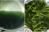Rau muống luộc nước có màu đen, nên ăn tiếp hay đổ đi?