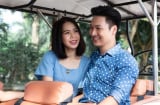 Mạnh Trường gây xôn xao với khoảnh khắc đẩy vợ ngã xuống bể bơi