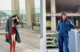 Học lỏm một vài công thức mix đồ mùa đông của Hồng Diễm