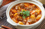 Cách nấu bò sốt vang nhanh nhừ, mềm tan
