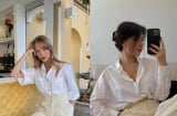 Combo áo trắng – jeans xanh: Công thức mặc đẹp chuẩn Pháp không bao giờ lỗi mốt
