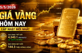 Bảng giá vàng 9999 24K 18K SJC DOJI PNJ hôm nay 5/5/2026