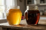 Mật ong đang vàng óng chuyển sang sậm đen là vì sao?
