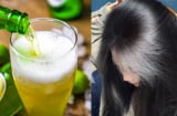 Cách gội đầu bằng bia giúp sạch gàu, mượt tóc, tóc con mọc ầm ầm