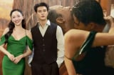 Tóc Tiên thân mật với Trần Ngọc Vàng ở rạp chiếu phim