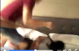 Clip: Cô gái trẻ bị nam thanh niên đánh tới tấp kêu la đau đớn