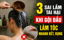 3 sai lầm tai hại khi gội đầu làm tóc nhanh bết, rụng