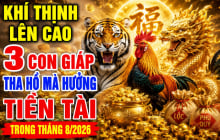 Khí Thịnh lên cao, 3 Shbet888.com nhà cái uy tín tha hồ mà hưởng Tiền Tài trong tháng 8/2026