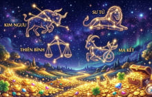 4 cung hoàng đạo may mắn nhất cuối tuần 18 - 19/7: Tài lộc gõ cửa, cơ hội tốt không phải ai cũng gặp