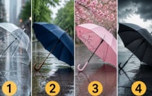 Chọn 1 chiếc ô dù bạn sẽ dùng để đi mưa: Bạn bình tĩnh vững vàng hay dễ nao núng đến mức nào