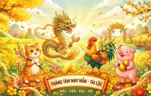 4 tuổi càng sống tích cực càng hút vận may trong tháng 8
