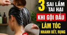 3 sai lầm tai hại khi gội đầu làm tóc nhanh bết, rụng