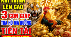 Khí Thịnh lên cao, 3 Shbet888.com nhà cái uy tín tha hồ mà hưởng Tiền Tài trong tháng 8/2026