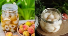 Cách làm vải ngâm đường phèn, để cả năm vẫn thơm ngon, không sợ lên men