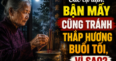 Các cụ dặn: Bận mấy cũng tránh thắp hương buổi tối, vì sao?