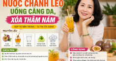 Cách pha nước chanh leo uống căng da, xóa thâm nám
