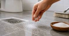 Rắc muối lên sàn nhà tắm, nhà vệ sinh: Mẹo hay nhiều người thích áp dụng