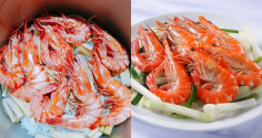 Cách luộc tôm không dùng nước, thịt chắc ngọt, đỏ au
