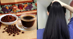 Các gội đầu bằng cà phê giúp tóc đen bóng, ít rụng, tóc con mọc ầm ầm
