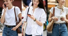 Mặc màu trắng mùa hè sao cho đẹp? Gợi ý phối đồ với xanh và xám để vừa thanh lịch vừa mát mắt