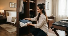 Tại sao bạn không nên 'treo hết' quần áo vào tủ ngay khi vừa nhận phòng khách sạn?