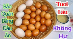 Mẹo bảo quản trứng không cần tủ lạnh