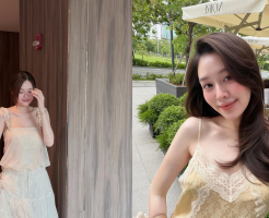 Mang thai tháng thứ 7, Á hậu Tường San vẫn ghi điểm với phong cách thời trang thanh lịch và cuốn hút