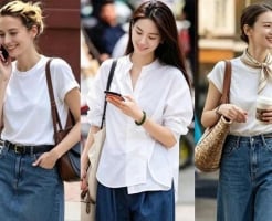 Mặc màu trắng mùa hè sao cho đẹp? Gợi ý phối đồ với xanh và xám để vừa thanh lịch vừa mát mắt
