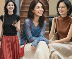 Phụ nữ ngoài 50 tuổi mặc gì mùa hè? 3 kiểu chân váy kết hợp áo đơn giản giúp vẻ ngoài thanh lịch hơn