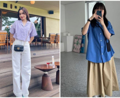 Sơ mi ngắn tay trở thành 'vũ khí' trẻ hóa phong cách, mặc đi làm hay dạo phố đều đẹp