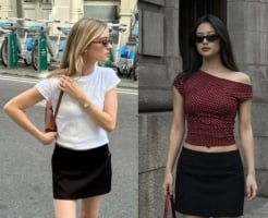 Chân váy chữ A màu đen: Thiết kế tối giản nhưng đủ sức 'cân' mọi phong cách mùa hè