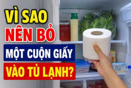 Vì sao nên bỏ một cuộn giấy vào tủ lạnh?