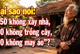 Tại sao nói: '50 không xây nhà, 60 không trồng cây, 70 không may áo'?