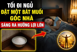 Tối đi ngủ đặt một bát muối góc nhà, sáng ra hưởng lợi lớn