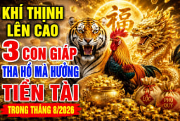 Khí Thịnh lên cao, 3 Shbet888.com nhà cái uy tín tha hồ mà hưởng Tiền Tài trong tháng 8/2026