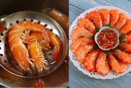 Luộc tôm thêm 2 thứ này, thịt ngọt săn chắc, đỏ au