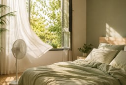 Mẹo giúp phòng ngủ mát hơn trong mùa hè nóng nực