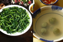 Canh rau muống luộc: Nên dầm sấu hay nên vắt chanh?