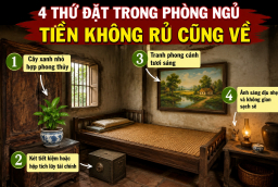 4 thứ đặt trong phòng ngủ, Tiền không rủ cũng về