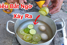 Tại sao nên cho vài lát chanh tươi vào nồi luộc trứng?