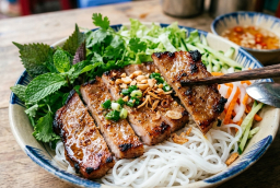 Cách làm bún thịt nướng chuẩn quán, thơm lừng ai ăn cũng mê