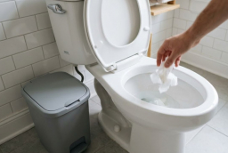 Đi vệ sinh xong, nên vứt giấy vào bồn cầu hay vứt vào thùng rác?