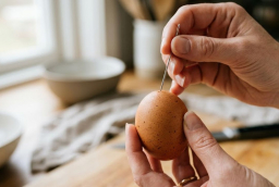 Tại sao nên dùng kim chọc một lỗ trên vỏ trứng rồi mới đem luộc?