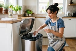Cho một ít giấm vào thùng rác: Mẹo nhỏ giúp giảm mùi khó chịu ngày hè, nhiều người chưa biết